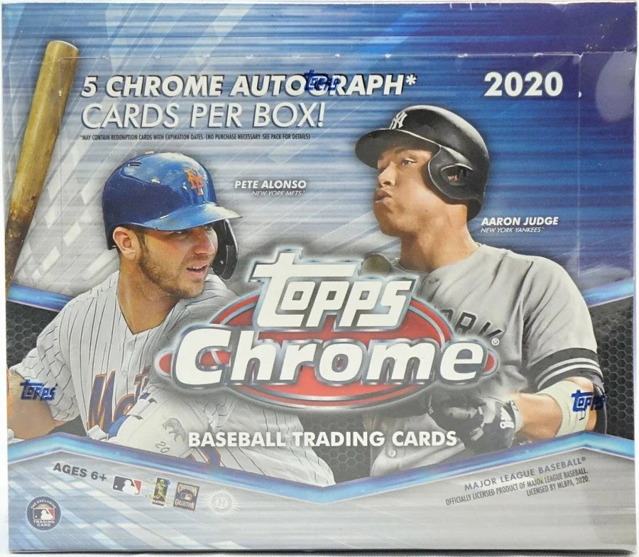 FOX -2020 Topps Chrome Baseball Hobby Jumbo Box