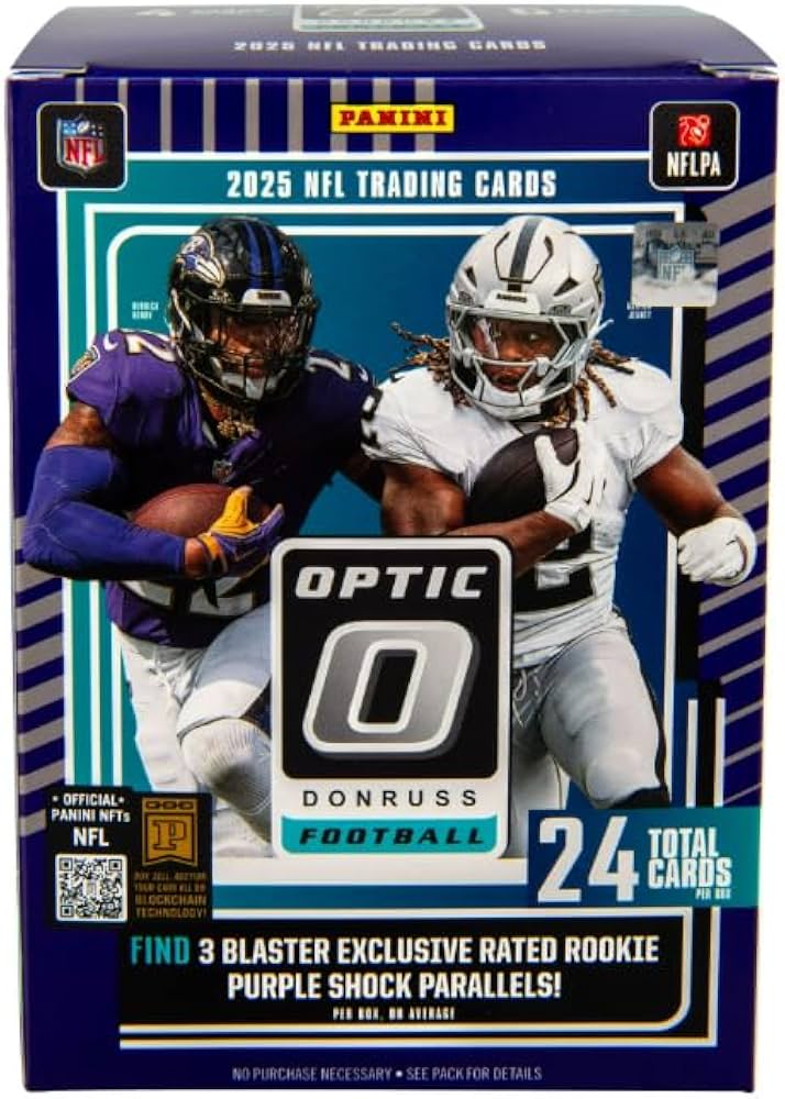FOX -2025 Panini Donruss Optic Football Blaster Box (Purple Shock Parallels)