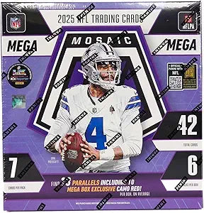 FOX -2025 Panini Mosaic Football Hobby Mega Box