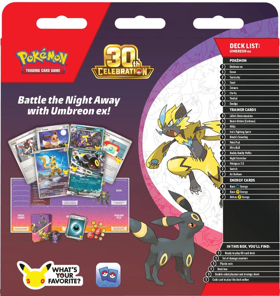 FOX -Pokemon: 30th Celebration Battle Deck [Umbreon ex]