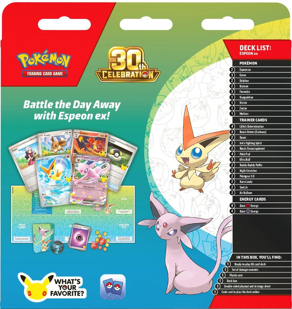 FOX -Pokemon: 30th Celebration Battle Deck [Espeon ex]