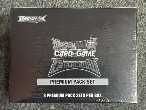 Dragon Ball Super: Critical Blow Premium Pack Set (Sealed Display, 8 Premium Pack Sets)