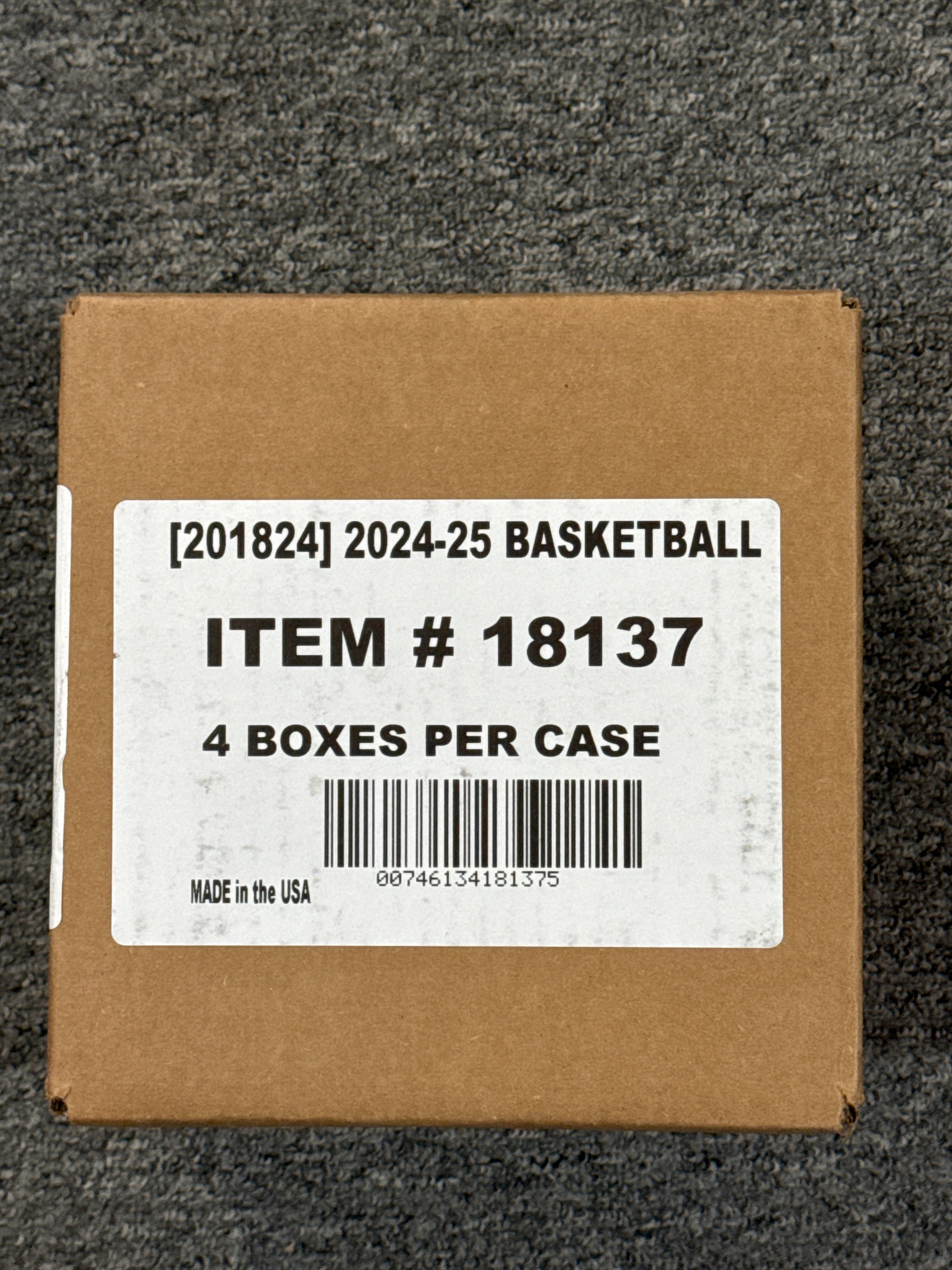 FOX -2025 Panini Noir Basketball International Hobby Box (Sealed Case, 4 Box)