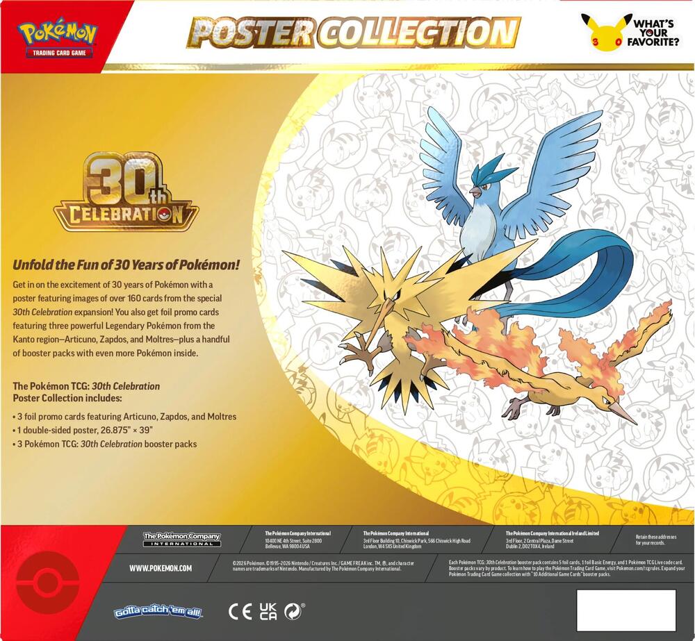 FOX -Pokemon: 30th Celebration Poster Collection